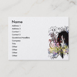 Fashion Diva Swirled Business Card