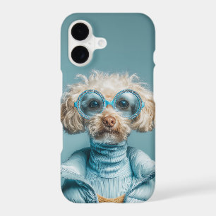 Fashion Dog In Blue Outfit