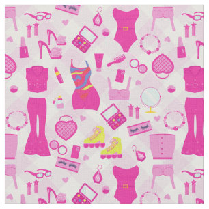 fashion doll clothes vintage 1990s pink gingham fabric