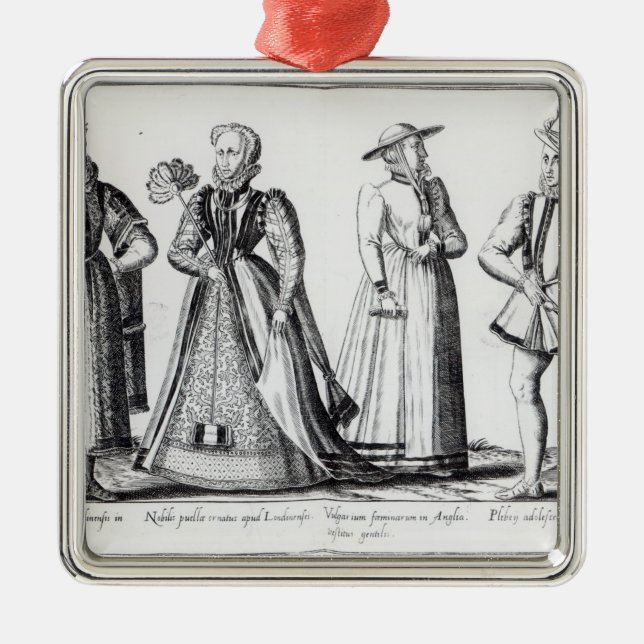 Fashion during the Tudor Period Metal Tree Decoration (Front)