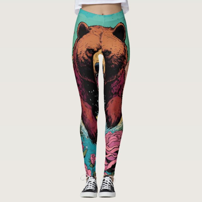 "Fashion Elegance: Exquisite Designs for the Moder Leggings (Front)