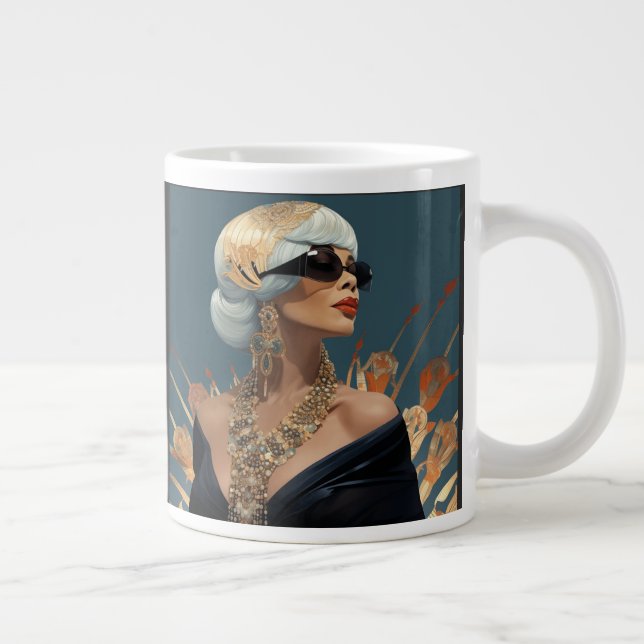 FASHION- ESQUE #1 LARGE COFFEE MUG (Right)