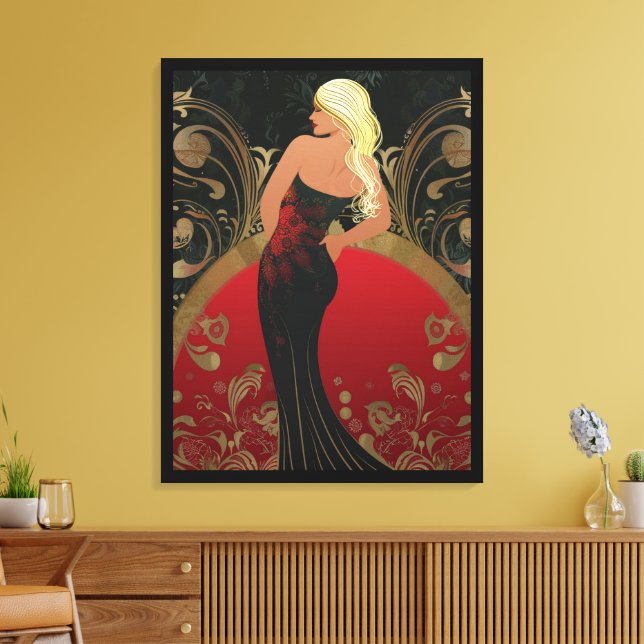 FASHION-ESQUE #4 CANVAS PRINT (Insitu(LivingRoom))