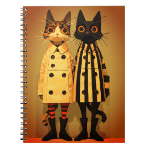 Fashion Felines – Quirky Cat Coats & Boots Notebook