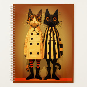 Fashion Felines – Quirky Cat Coats & Boots Planner