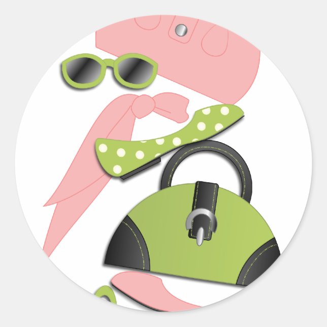 Fashion Finds Classic Round Sticker (Front)