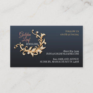 Fashion Fine Jewellery Business Card 