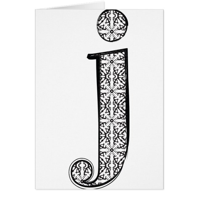 Fashion font, Letter j (Front)