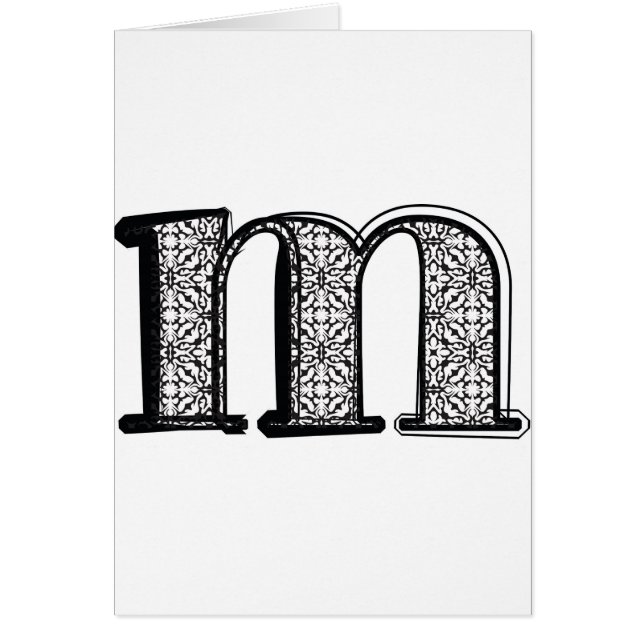 Fashion font, Letter m (Front)