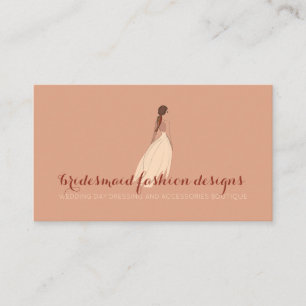 Fashion for Wedding Bridesmaid Event Party dress Business Card