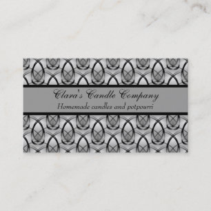 Fashion Forward Business Card, Delicate Grey Card