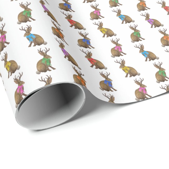 Fashion Forward Jackalopes Wrapping Paper (Roll Corner)