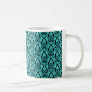 Fashion Forward Mug, Teal Coffee Mug