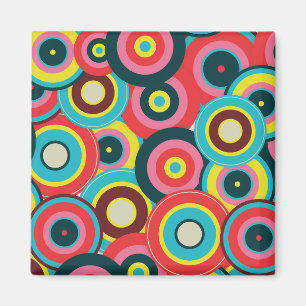 Fashion Geometric Vintage- Pattern Stylish Modern Magnet