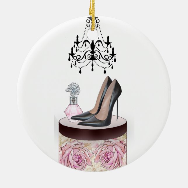 Fashion Girl High Heel Ornament (Back)