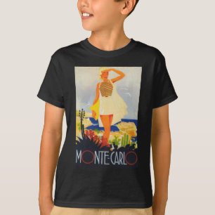 Fashion Girl Monte Carlo Beach Travel T-Shirt