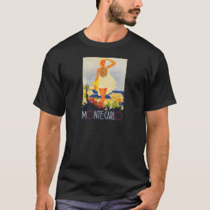 Fashion Girl Monte Carlo Beach Travel T-Shirt