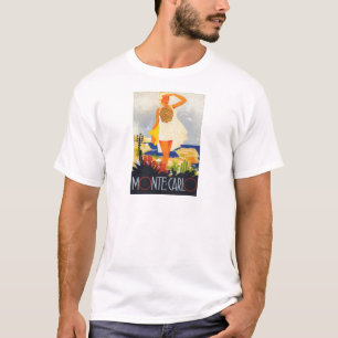 Fashion Girl Monte Carlo Beach Travel T-Shirt
