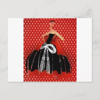 FASHION GIRL POSTCARD