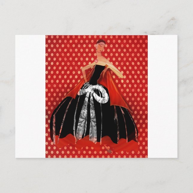 FASHION GIRL POSTCARD (Front)