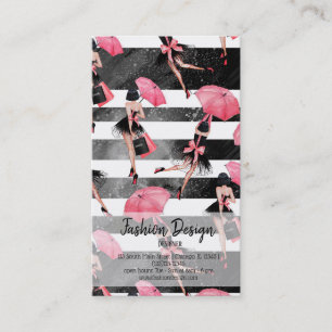 Fashion girly business card