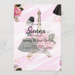 Fashion girly invitation