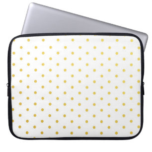 Fashion gold polka dots laptop sleeve
