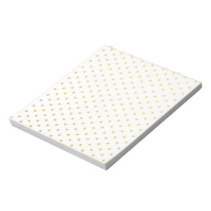 Fashion gold polka dots notepad