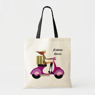 Fashion Handbag Scooter Woman Leopard Pink