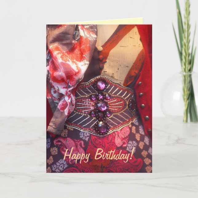 Fashion happy birthday card (Front)