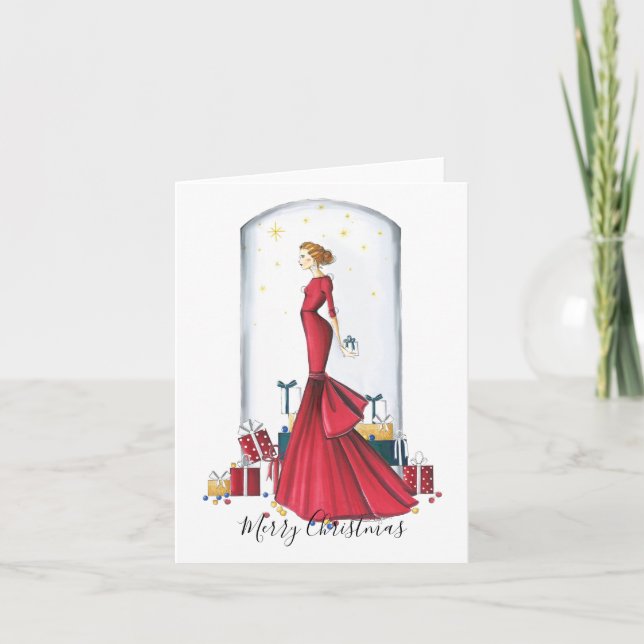 Fashion Illustrated Christmas Card (Front)