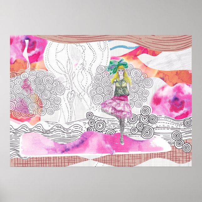 Fashion illustration Art Poster (Front)