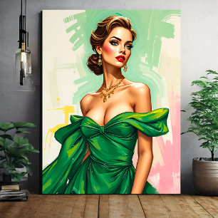 Fashion Illustration Canvas Print