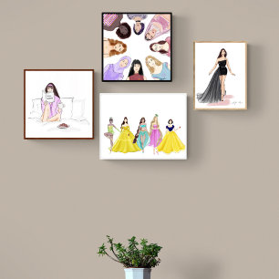 fashion illustration, sketch, poster