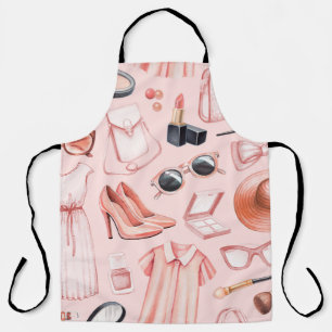 Fashion illustrations. Seamless pattern Apron