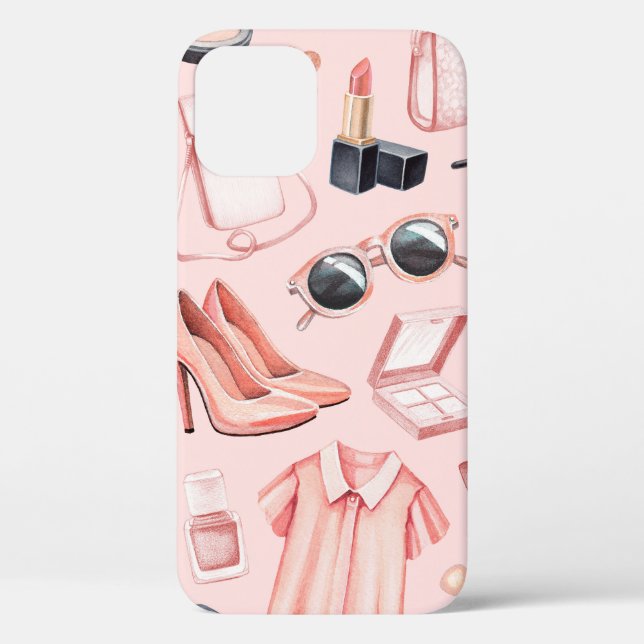 Fashion illustrations. Seamless pattern Case-Mate iPhone Case (Back)