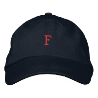 Fashion Initial F - Letter Monogram Handsome-Hat