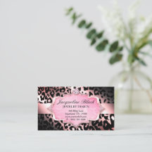 Fashion Jewellery Leopard Elegant Loyalty Card