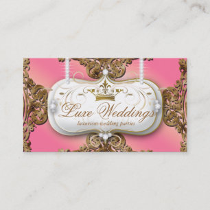 Fashion Jewellery Wedding Elegant Crown Cool Business Card