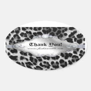Fashion Leopard Sticker Jewellery White Black