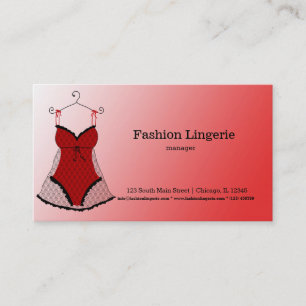 Fashion Lingerie Business Card
