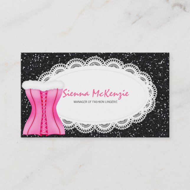 Fashion Lingerie Business Card (Front)