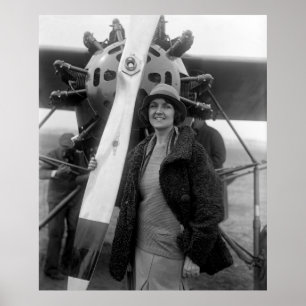 Fashion Meets Aviation, 1920s Poster