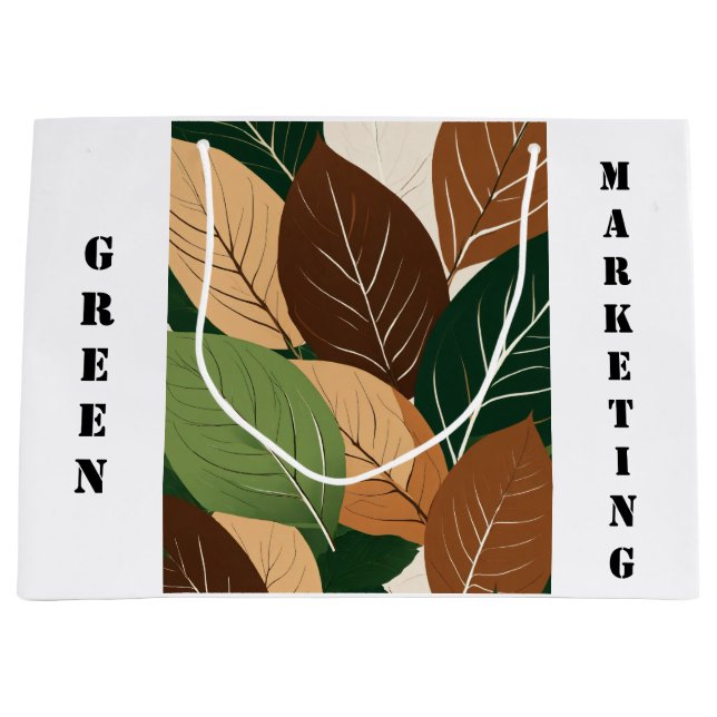 "Fashion Meets Function: The Trend of Printed Shop Large Gift Bag (Front)