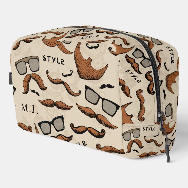 Fashion Men's Monogrammed | Personalised Dopp Kit (Right Corner)