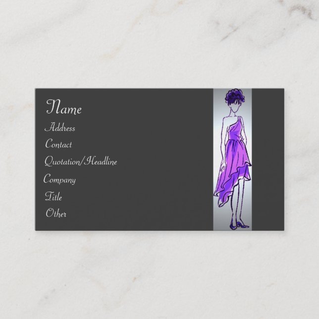 Fashion Mode Business Card (Front)