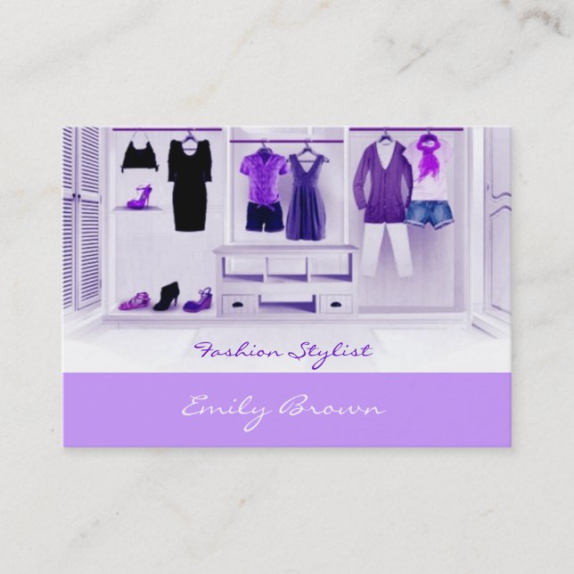 Fashion Mode Stylist Business Card (Front)
