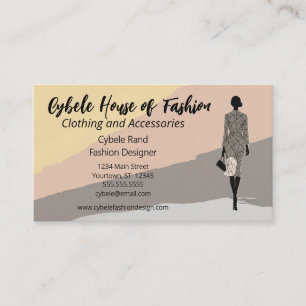 Fashion Model Clothing Fashion Style Business Card