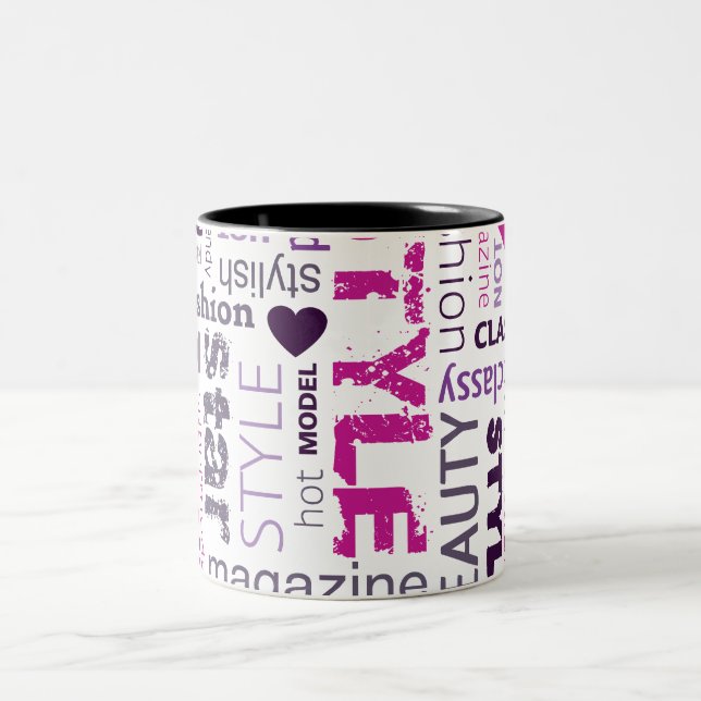 Fashion Model Style Beauty Star Coffee Mug Cup (Center)