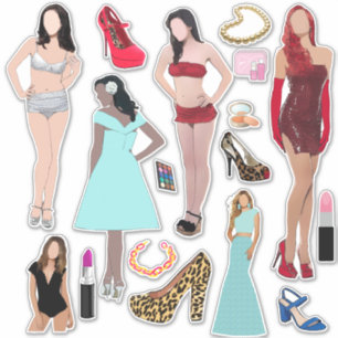 Fashion Models Shoes and Makeup Art